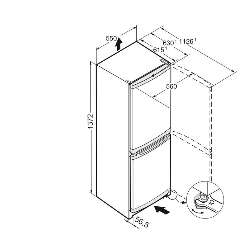 Liebherr CUele 2331-26 - Koel-vriescombinatie - Inox