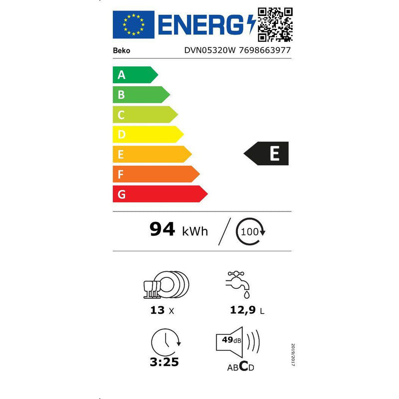 Beko DVN05320W - Vaatwasser - Wit