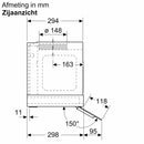 Siemens LJ97BAM60 - iQ500 - Geïntegreerde design dampkap - 90 cm - zwart glas - Zwart