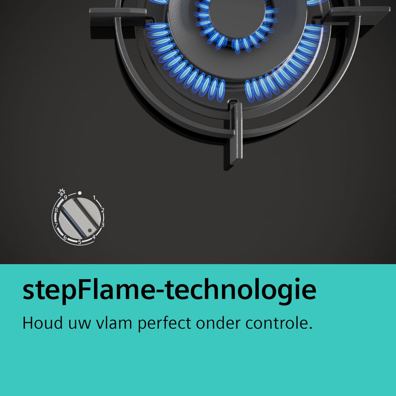 Siemens EC7A5RB90 - iQ500 - Gaskookplaat - 75 cm - Inox