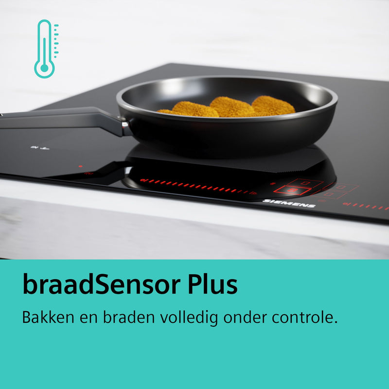 Siemens EX775LEC1E - iQ700 - Inductiekookplaat - 70 cm - Zwart - Opbouw met kader