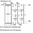 Bosch KIN96VFD0 - Serie 4 - Inbouw koel-vriescombinatie - 193.5 x 55.8 cm