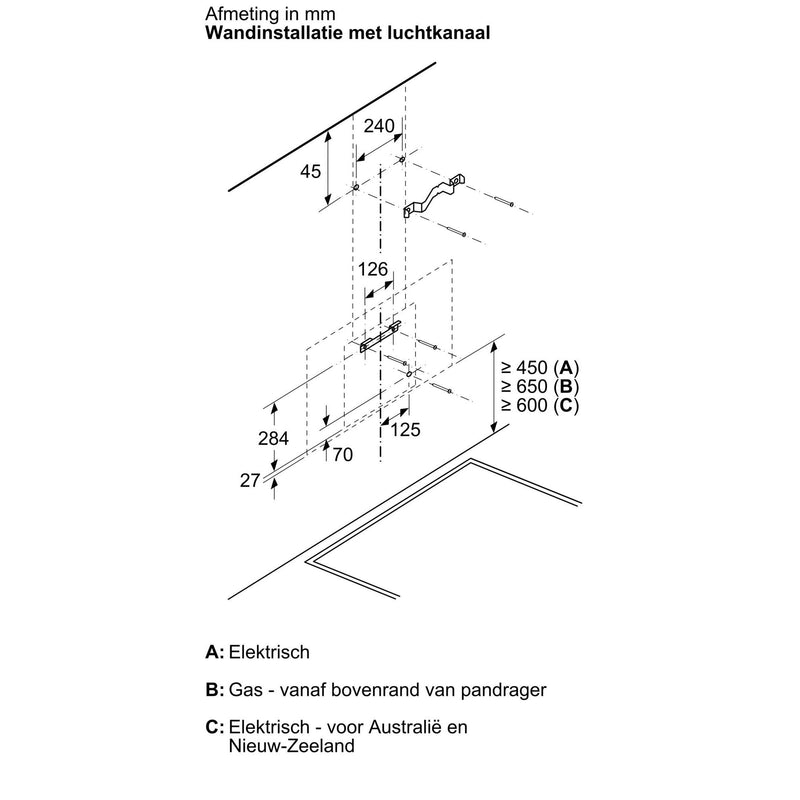Siemens LC67KFN60 - iQ300 - Wanddampkap - 60 cm - zwart glas