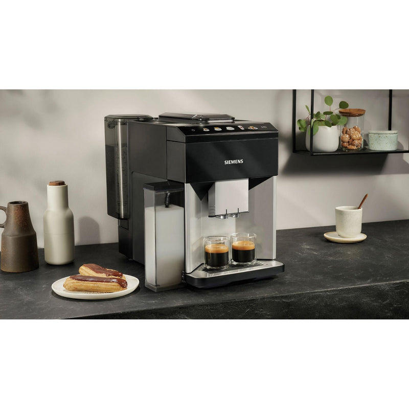 Siemens TQ513R01 - EQ500 - Espresso volautomaat - Zilver/Piano black - Waterreservoir