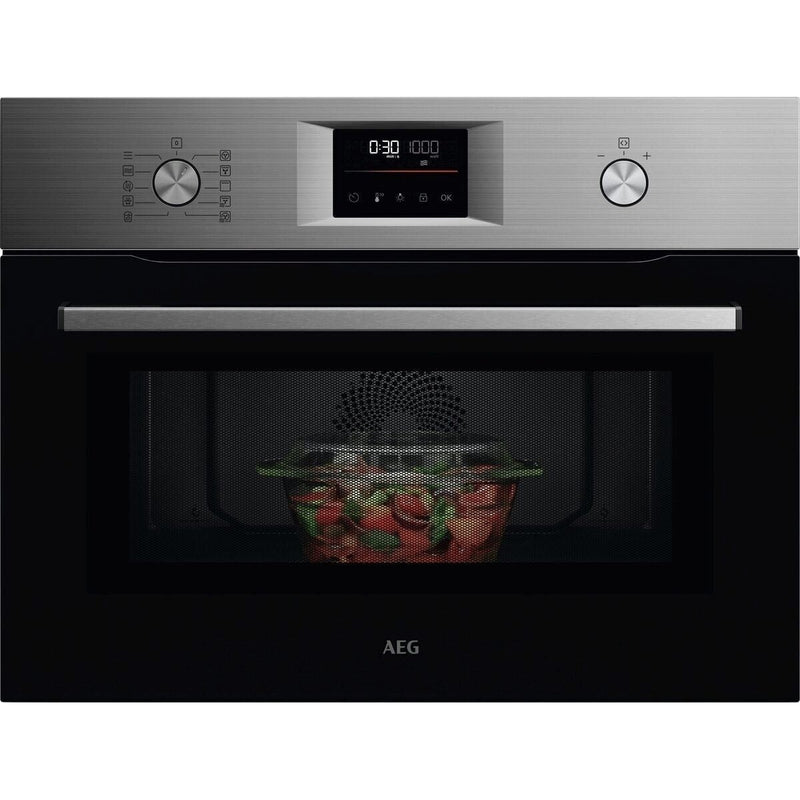 AEG OO5NK40M - 5000 serie - CombiCook  - Combi oven met magnetron - 45 cm - Inox