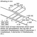 Siemens ET375FFP1E - iQ300 - Domino Elektrische kookplaat - 30 cm - Zwart - Opbouw met kader