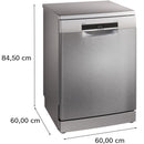 Bosch SMS6ZCI11F - Serie 6 - Vrijstaande vaatwasser - 60 cm - Geborsteld staal AntiFingerprint