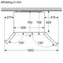 Siemens KA93GAIDP - iQ500 - Amerikaanse koelkast - 178.7 x 90.8 cm