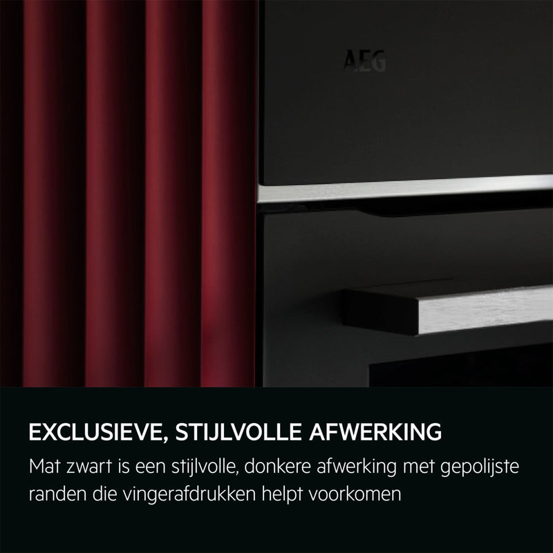 AEG TP9SK821T - 9000 serie - ProAssist met SteamPro - Combi  stoomoven - 45 cm - Mat zwart