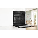 Bosch HQG572BB3F - Serie 4 - Multifunctionele oven met toegevoegde stoom - 60 x 60 cm - Zwart