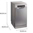 Bosch SPS6YMI14E - Serie 6 - Vrijstaande vaatwasser - 45 cm - Geborsteld staal AntiFingerprint