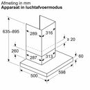 Bosch DWB65CC30 - Serie 4 - Wanddampkap - 60 cm - metal look