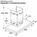 Bosch DWB95CC30 - Serie 4 - Wanddampkap - 90 cm - metal look