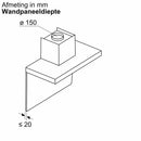 Bosch DWB95CC30 - Serie 4 - Wanddampkap - 90 cm - metal look