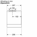 Bosch DBB63BC60 - Serie 2 - Geïntegreerde design afzuigkap - 60 cm - Matzwart