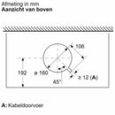 Bosch DBB63BC60 - Serie 2 - Geïntegreerde design afzuigkap - 60 cm - Matzwart