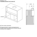 Bosch DBB97DP60 - Serie 6 - Geïntegreerde design dampkap - 90 cm - zwart glas - Matzwart