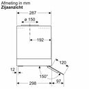 Bosch DBB67DP60 - Serie 6 - Geïntegreerde design dampkap - 60 cm - zwart glas - Matzwart