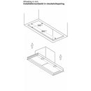 Bosch DBB97DP60 - Serie 6 - Geïntegreerde design dampkap - 90 cm - zwart glas - Matzwart