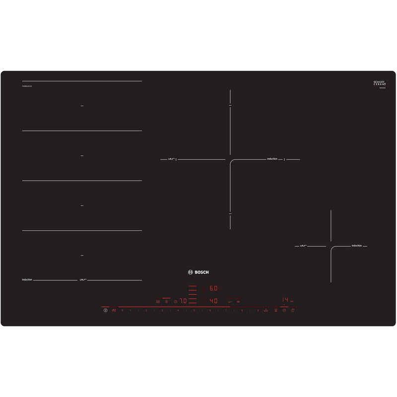 Bosch PXE801DC1E - Serie 8 - Inductiekookplaat - 80 cm - Vlakinbouw