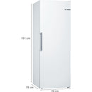 Bosch GSN58AWEV - Serie 6 - Diepvriezer - 191 x 70 cm - Wit