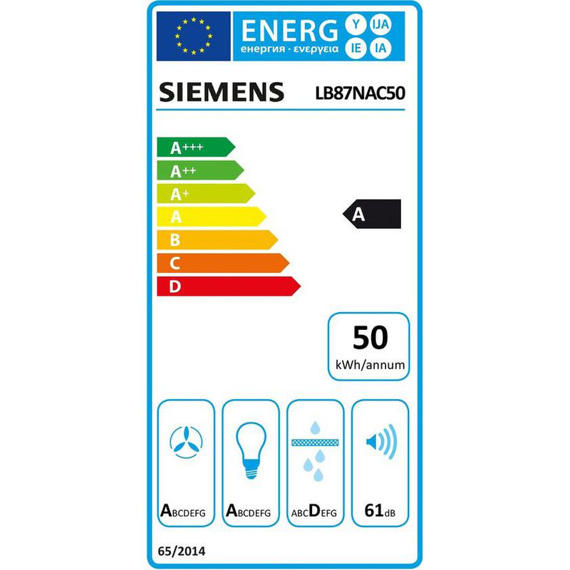 Siemens LB87NAC50 - iQ500 - Afvoergroep - 86 cm - Inox