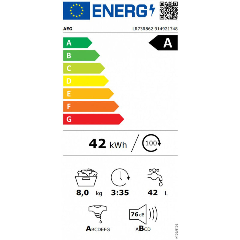 AEG LR73R862 Energielabel A