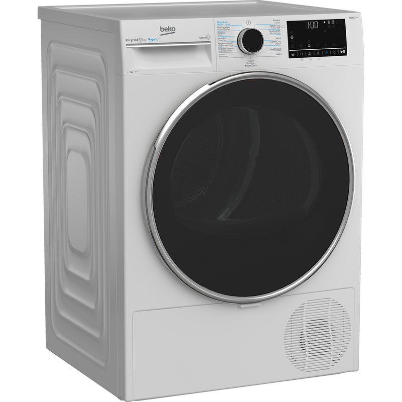 Beko B5T68247C0 - Warmptepompdroger - 8 Kg - Wit