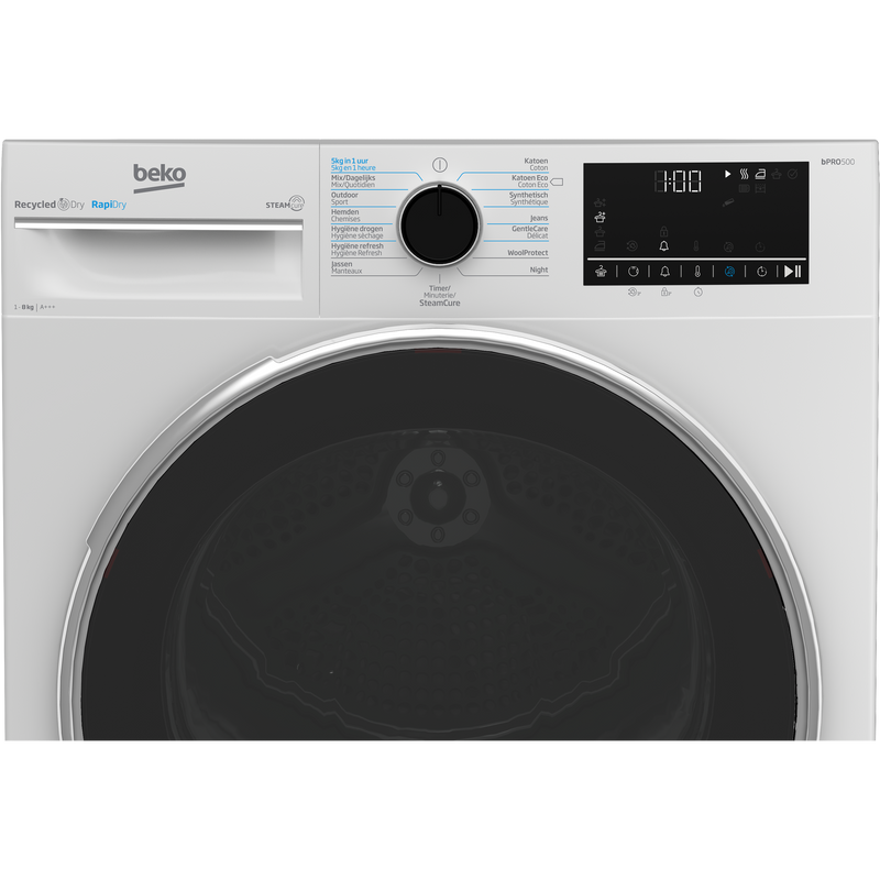 Beko B5T68247C0 - Warmptepompdroger - 8 Kg - Wit