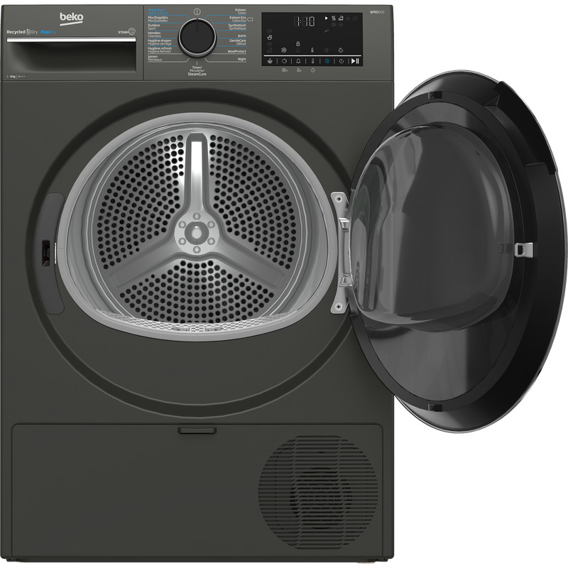 Beko B5T69247TM - Warmptepompdroger - 9 Kg - Antraciet