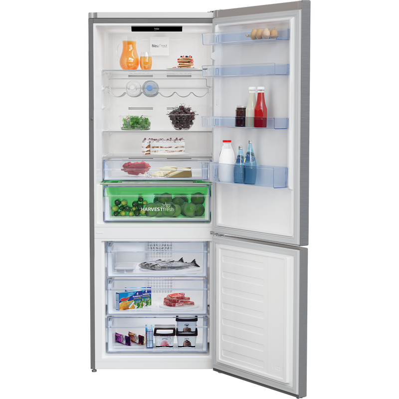 Beko RCNE560E40ZXBN - Koel-vriescombinatie - Harvestfresh - Inox