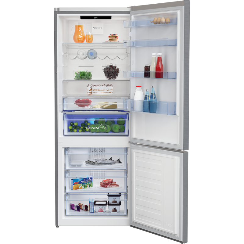 Beko RCNE560E40ZXBN - Koel-vriescombinatie - Harvestfresh - Inox