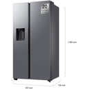 Samsung RS70F64KDTEF - Amerikaanse koelkast - 7-serie - Mat Inox - Wifi