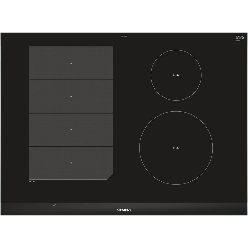 Siemens EX775LEC1E - iQ700 - Inductiekookplaat - 70 cm - Zwart - Opbouw met kader