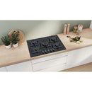 Bosch PPQ7A6B20 - Serie 6 - Gaskookplaat - 75 cm - Hardglas - Zwart