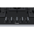 Bosch PPQ7A6B20 - Serie 6 - Gaskookplaat - 75 cm - Hardglas, Zwart