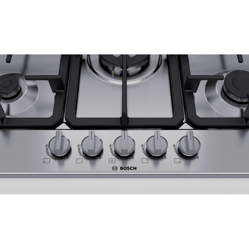 Bosch PGQ7B5B90 - Serie 4 - Gaskookplaat - 75 cm - Inox