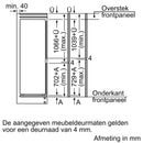 Siemens KI86SAFE0 - IQ500 - Inbouw - Koel-vriescombinatie - 178 cm