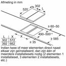 Siemens EH375FBB1E - iQ100 - Domino Inductiekookplaat - 30 cm - Zwart - Opbouw met kader