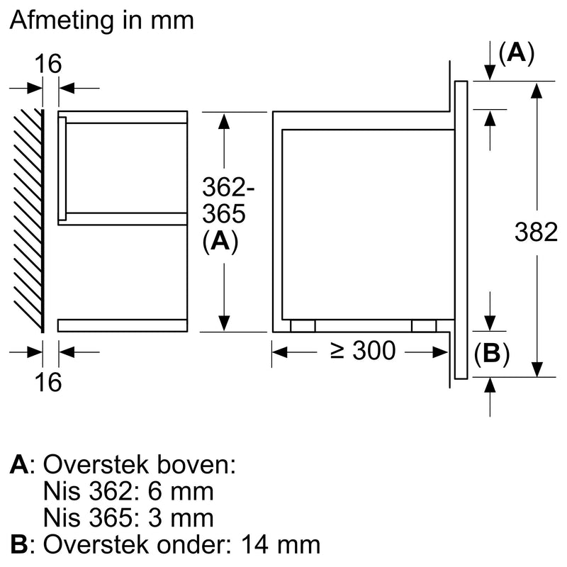 Bosch BFR7221B1 - Serie 8 - Inbouwmagnetron - Zwart