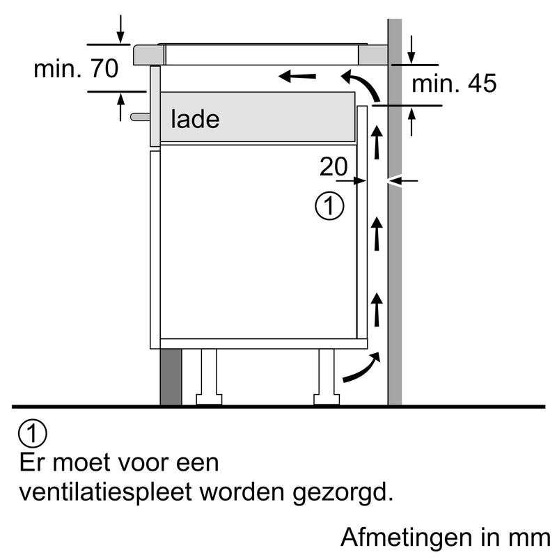 Siemens EH801LVC1E - iQ100 - Inductiekookplaat - 80 cm - Zwart - Vlakinbouw