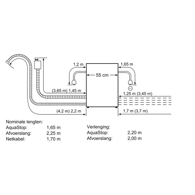 Siemens SC05IB00TE - iQ500 - Integreerbare modular vaatwasser - 60 cm - zwart