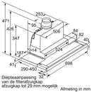 Bosch DFS097K51 - Serie 8 - Telescopische dampkap - 90 cm - Inox