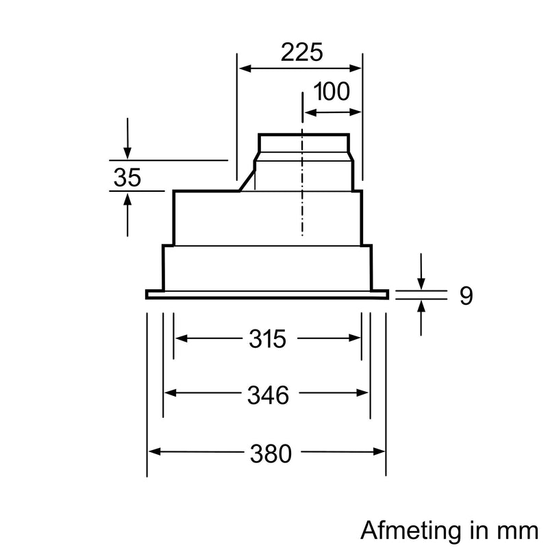 Siemens LB55565 - iQ300 - Afvoergroep - 53 cm - Zilvermetaalkleurig