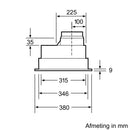 Bosch DHL555BL - Serie 4 - Afvoergroep - 53 cm - Zilver metallic
