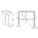 Siemens KS36VVXDP - iQ300 - Koelkast - 186 x 60 cm - Zwart