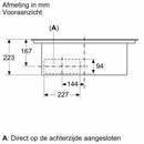Siemens ED611BS16E - iQ300, Inductie kookplaat met ingebouwde afzuiging - 60 cm - Opbouw zonder kader