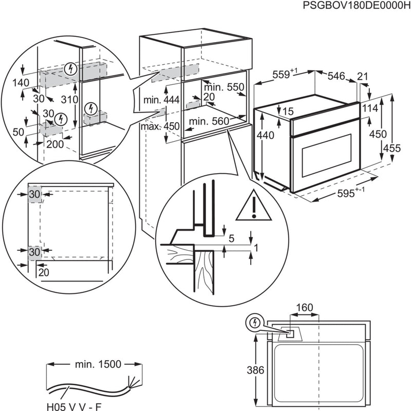 AEG CME565060M - 8000 serie - CombiQuick - Heteluchtoven met magnetron - 45 cm