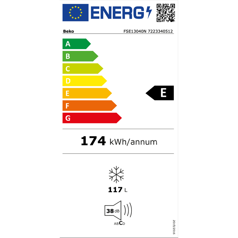 BEKO FSE13040N - Tafelmodel vriezer - Wit