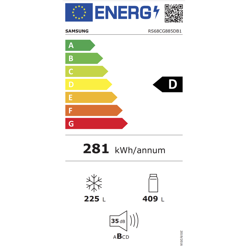 Samsung RS68CG885DB1 - Amerikaanse koelkast - Wifi - Zwart